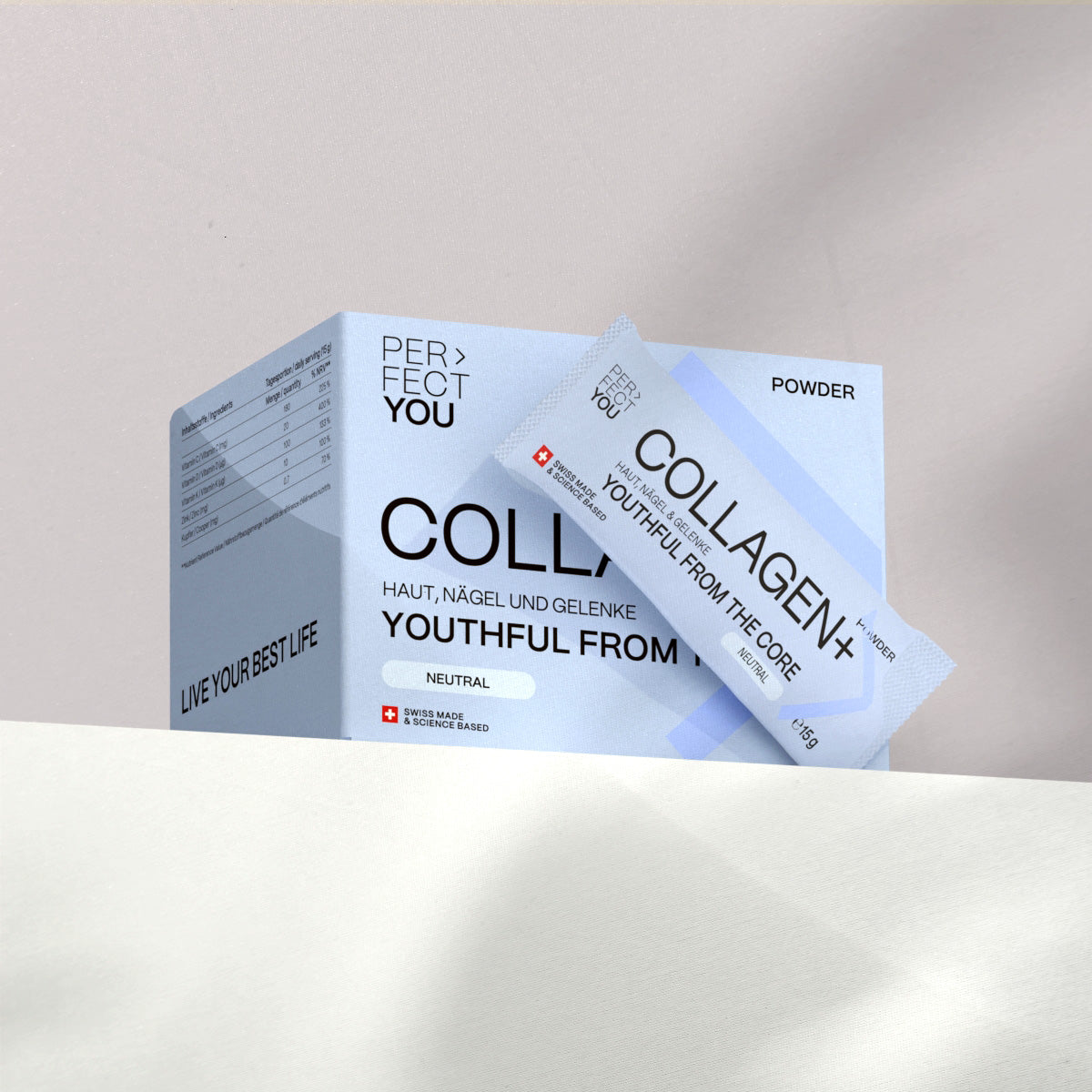 Perfect You COLLAGEN+ Produktbild, Sticks Umverpackung