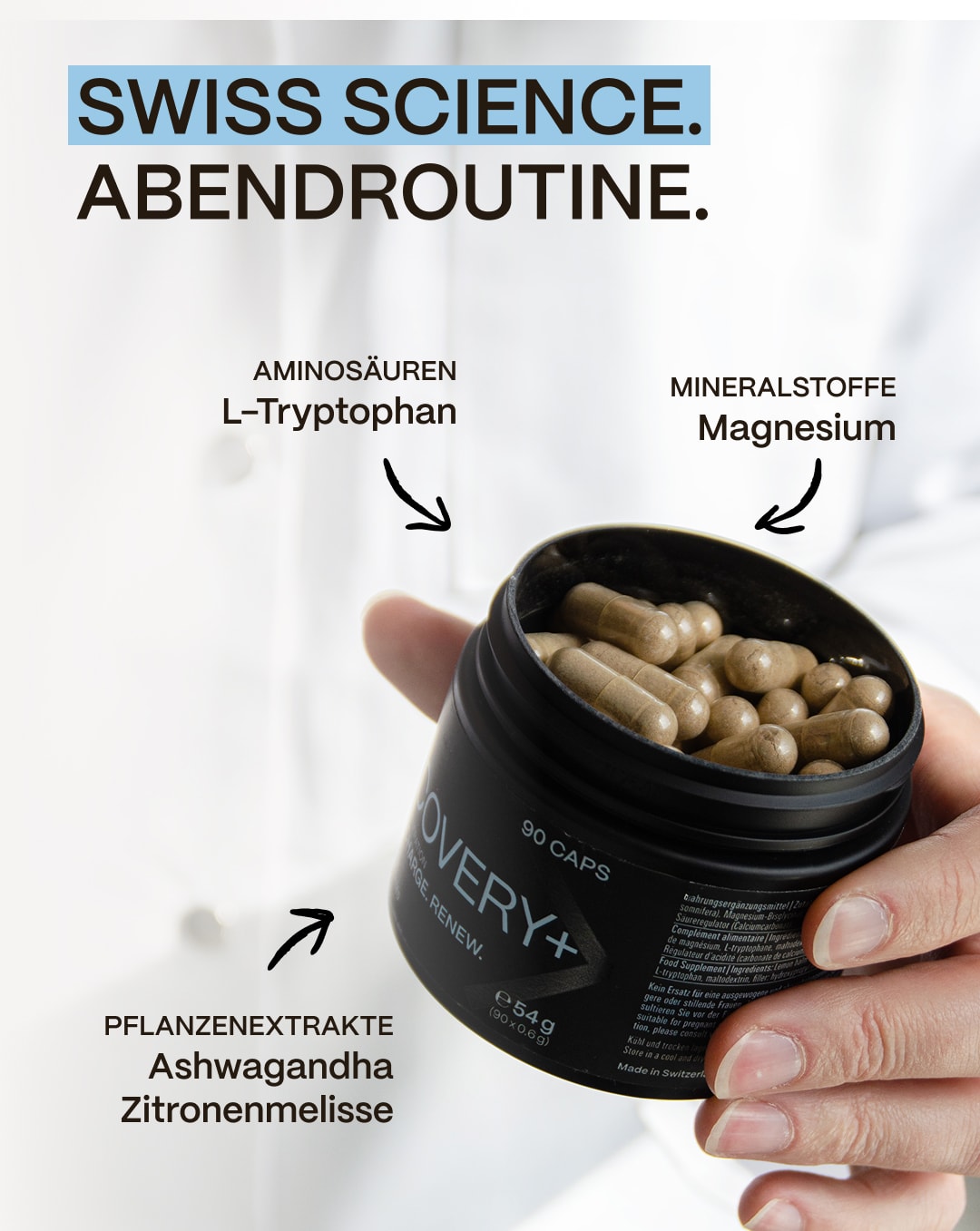 RECOVERY+ Swiss made & science based